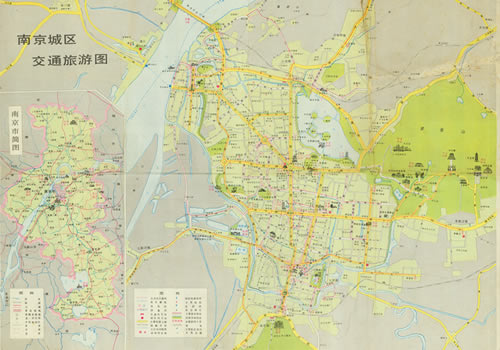 1988年《南京旅游图》缩略图