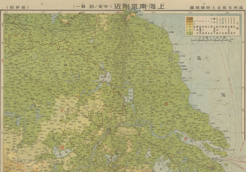 1939年《上海・南京附近》地形图缩略图