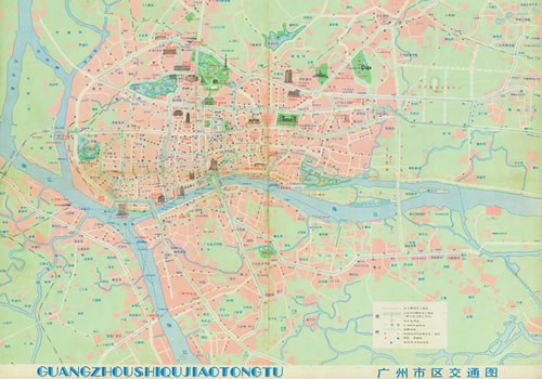 1986年《广州交通游览图》缩略图