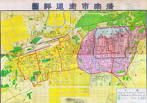 1947年《济南市街道详图》缩略图